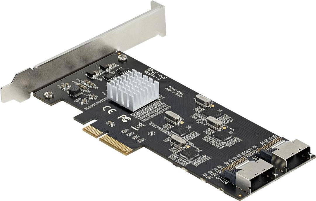 StarTech.com SATA PCIe Controller 8 Port 6 Gbit/s PCIe 2.0 x4 Schwarz
