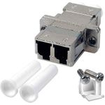 LWL Kupplung LC/LC, Duplex, Single-/Multimode, Metall-Gehäuse mit Keramik-Ferrule Nicht zum Einsatz in Spleißboxen geeignet! (90744)