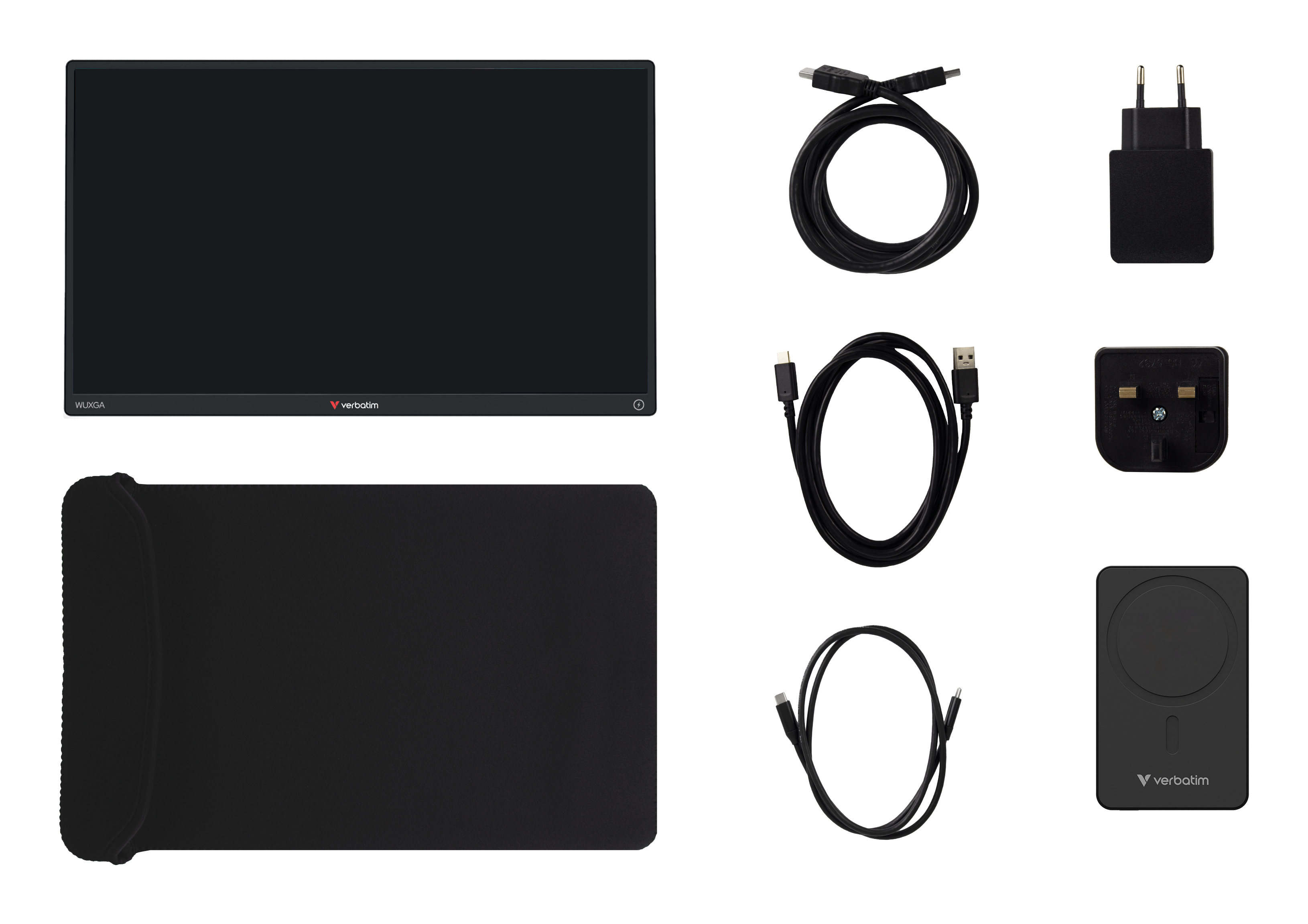 Verbatim Touch Monitor 13.3" Tragbarer IPS Monitor 1920 × 1200 Schwarz