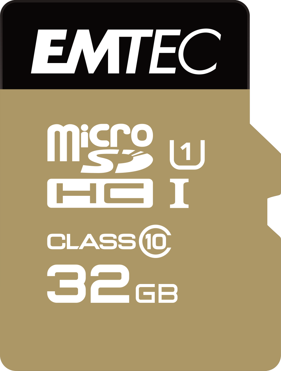 EMTEC Gold+ Flash-Speicherkarte (SD-Adapter inbegriffen) (ECMSDM32GHC10GP)