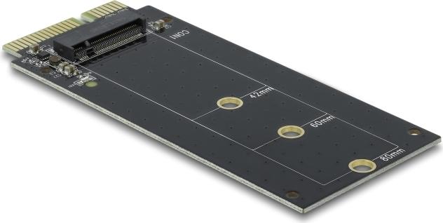 Delock SATA 22 Pin Stecker zu M.2 Key B Slot Adapter Schwarz