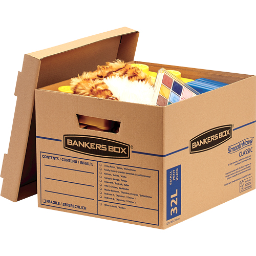 Fellowes SmoothMove™ Umzugsbox 26x32x37 cm (32 l) Karton Natural