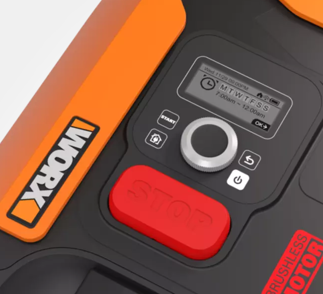 WORX Landroid M500 Plus Rasenmähroboter 18 cm 2 Ah Li-Ionen Schwarz, Orange