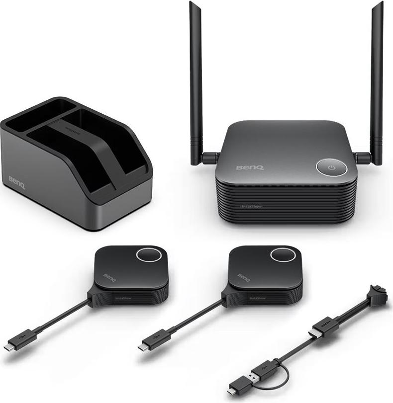 BenQ InstaShow WDC25 Kit Kabelloses Präsentationssystem HDMI USB-C 4K Schwarz