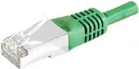 EXERTIS CONNECT Patchkabel S/FTP, PiMF, CAT.6, grün, 30,0 m Patchkabel mit besonders schmalem Knicks