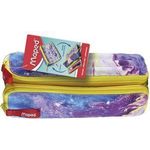 Maped Doppel-Schlamper-Etui XXL FANCY "ROSA MARMOR" dreieckige Form, mit XXL-Öffnung, 2 wendbare Seiten: - 1 Stück (932803)