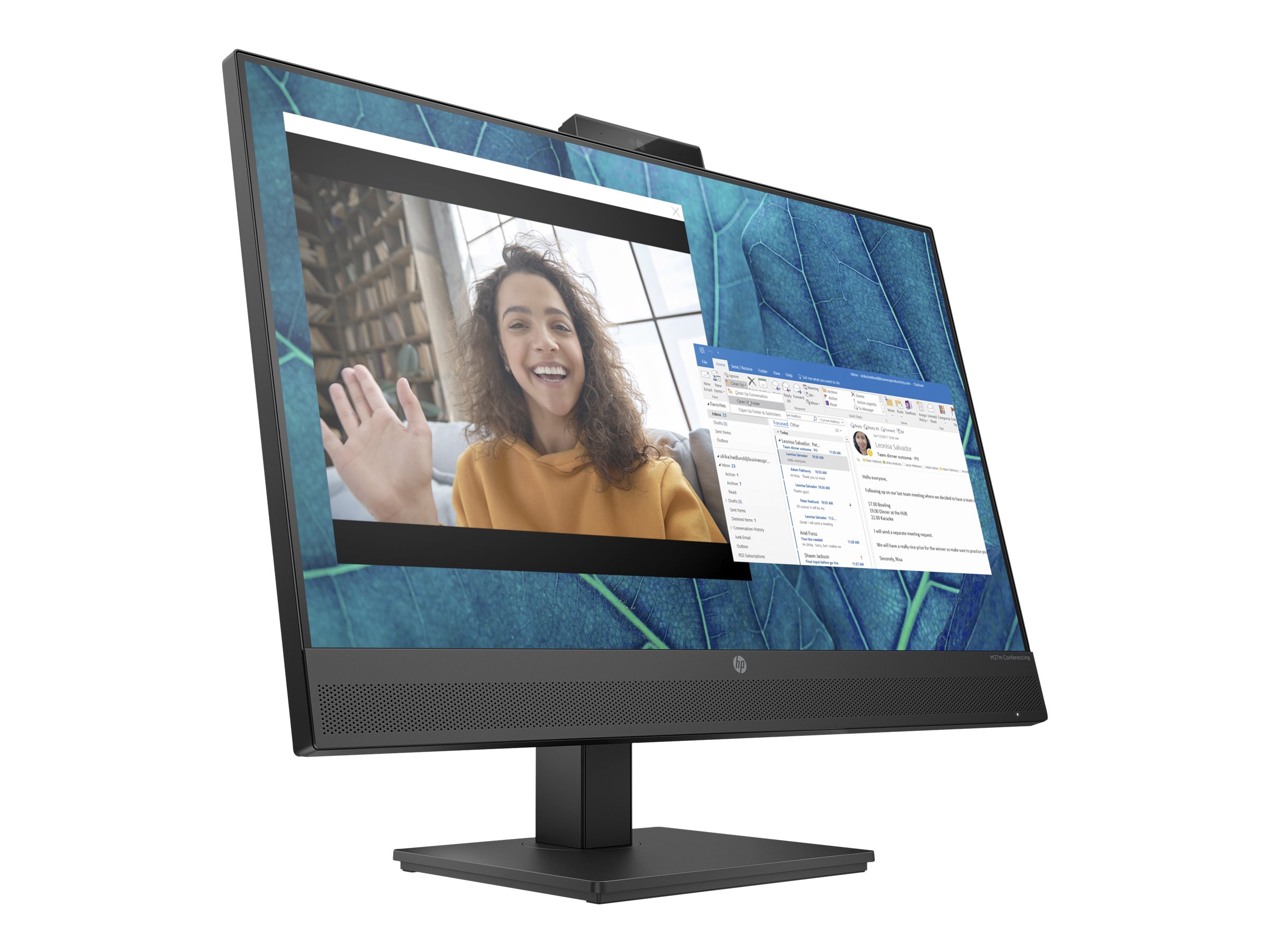 HP M27m Conferencing Monitor 27" IPS Full HD HDMI DisplayPort USB-C Schwarz