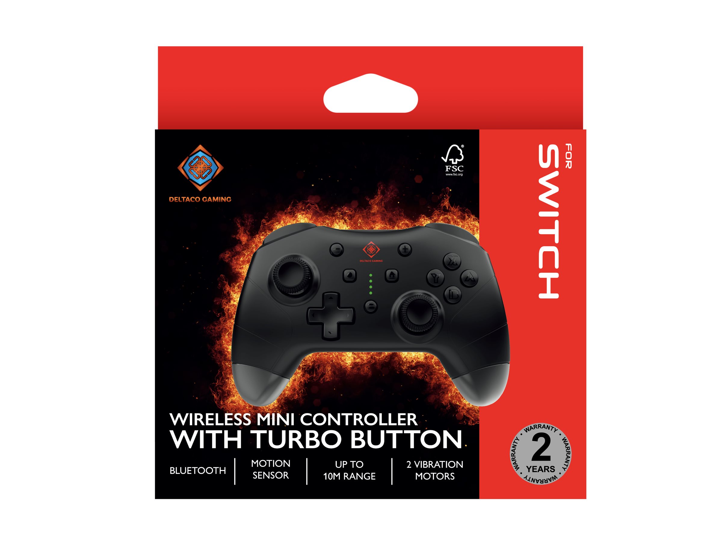 Deltaco Gaming GAM-183 Bluetooth Gamepad Schwarz
