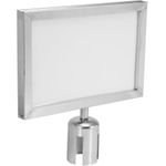 EUROLITE Hinweisschild für Eurolite Barrier 317x215 silber (80703012)