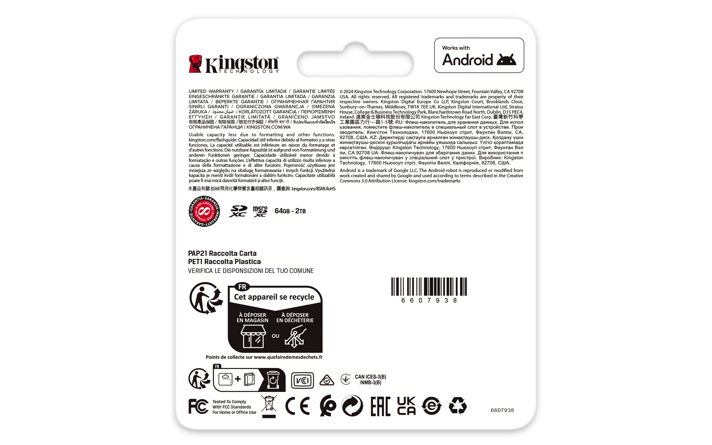 Kingston Canvas Go! Plus SDXC UHS-I 512 GB, V30/U3/Class 10, 200 MB/s