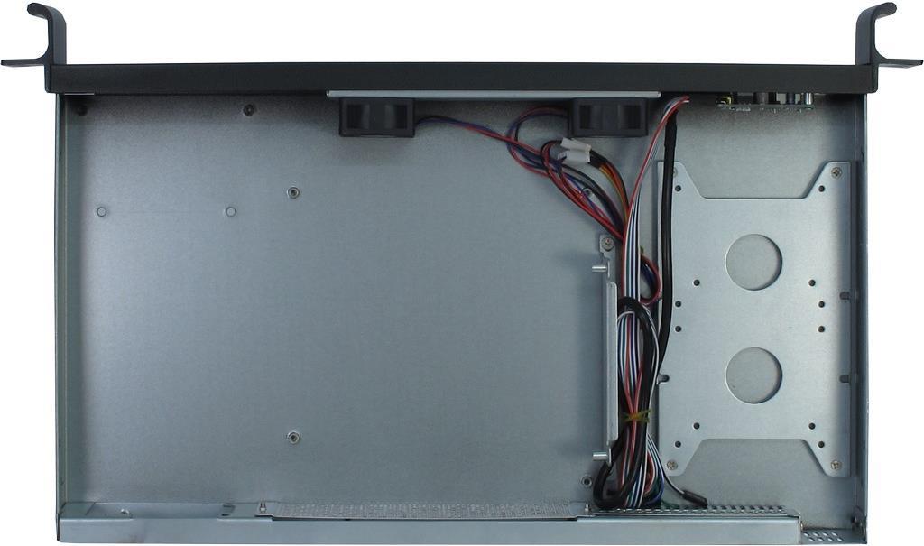 Inter-Tech K-126L 1U Mini-ITX Server-Gehäuse Schwarz