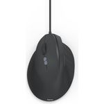 Hama Vertikale, ergonomische Linkshänder-Maus ECM-500L, mit Kabel, optisch, SW (00173087)