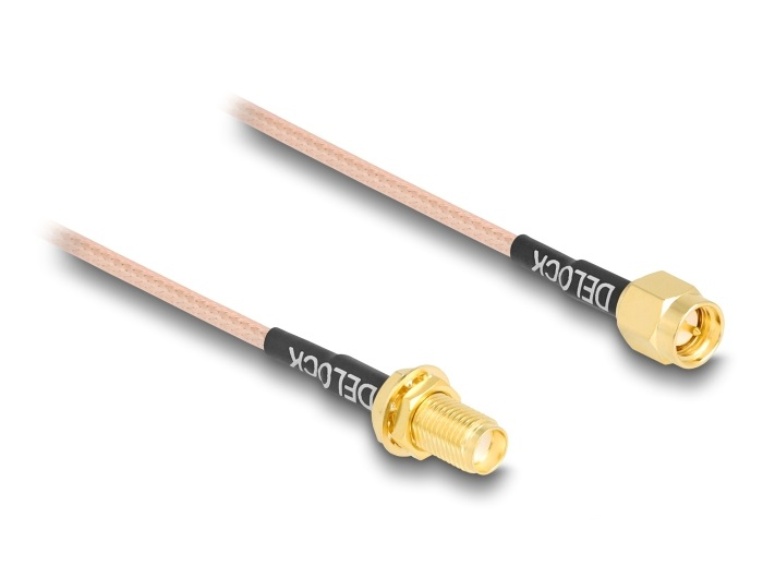 Delock 12011 Koaxialkabel RG-316/U 0,75 m SMA Durchsichtig