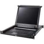 ATEN CL1000M KVM-Konsole, 43cm LCD, VGA, PS/2-USB, Tastaturlayout Französisch (CL1000M F) (geöffnet)