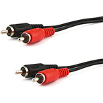 e+p B 33/15 LOSE Audio-Kabel 15 m 2 x RCA Schwarz (B 33/15 LOSE)