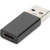 DIGITUS - USB-Adapter - USB-C (W) bis USB (M) - USB 3.0 - 3 A - Schwarz