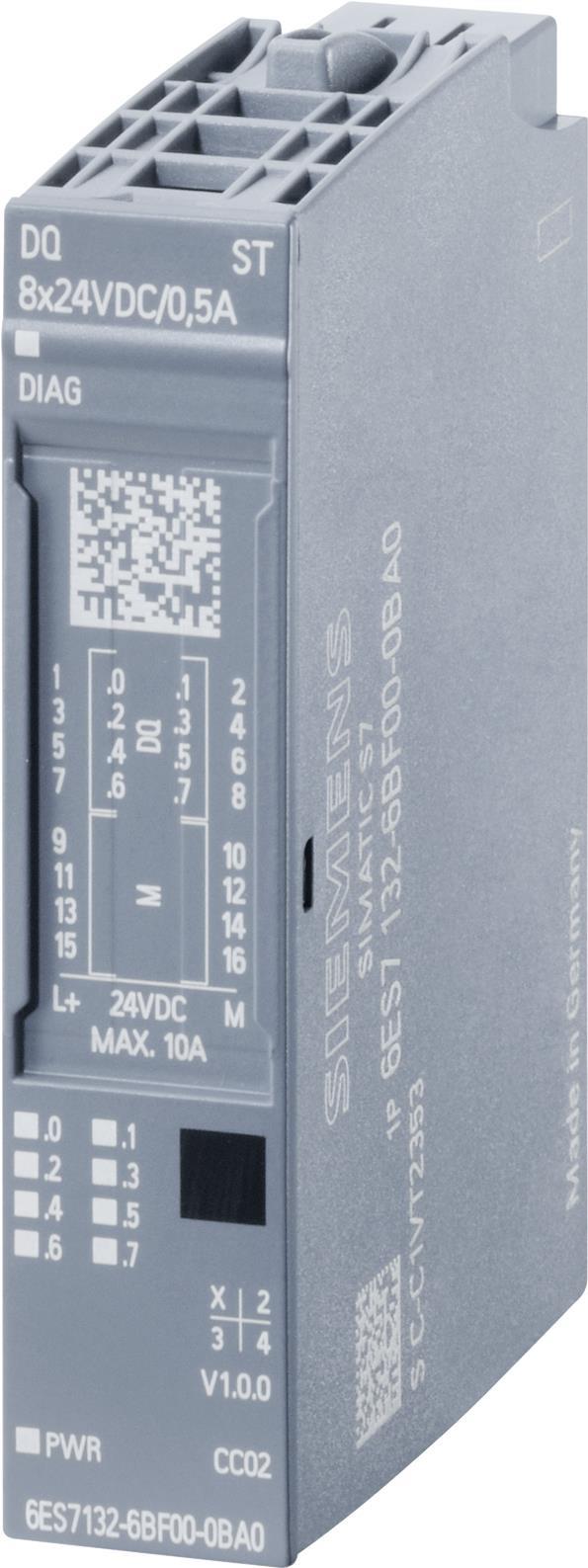 Siemens 6ES7132-6BF00-0CA0 Netzteil & Spannungsumwandler Indoor Mehrfarbig (6ES7132-6BF00-0CA0)