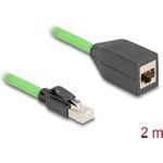 Delock RJ45 Netzwerk Verlängerungskabel Cat.6A Stecker zu Buchse SF/UTP (80881)