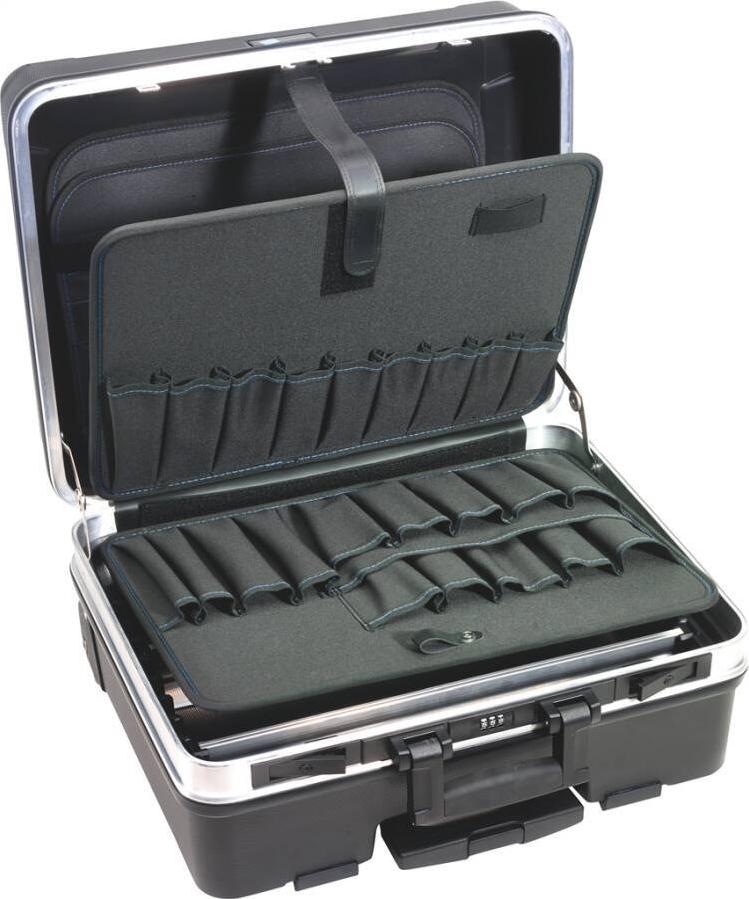 B&W tool.case go Werkzeugkoffer mit Rollen Schwarz