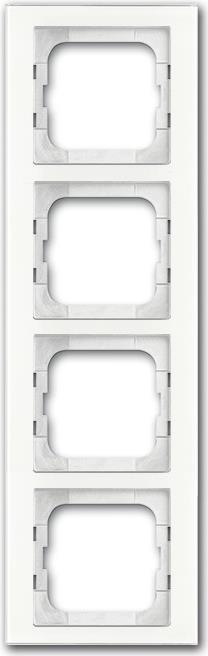 Busch-Jaeger 1754-0-4440. Produktfarbe: Weiß, Design: Schraubenlos, Markenkompatibilität: Busch-Jaeger (2CKA001754A4440)