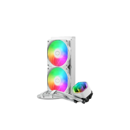 Cooler Master MasterLiquid 240 Core II CPU-Flüssigkeitskühlung 240 mm 2x 120 mm Lüfter RGB Weiß