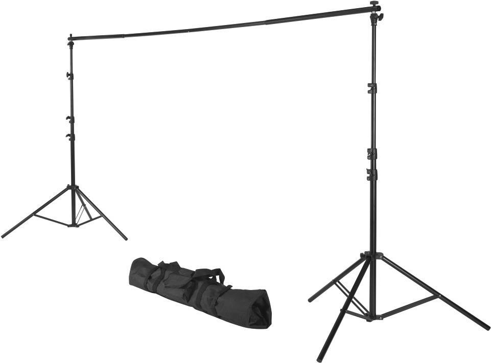 Hama Foto-Hintergrundsystem für Studio und unterwegs, 158-295 cm, ausziehbar (00021202)