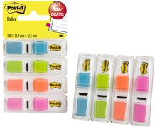 3M Post-it Index Haftstreifen, 11,9 x 43,2 mm, 4 x 35 Marker im praktischen 4er-Einzelspender, 3 + 1 GRATIS - 1 Stück (L1311)