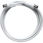 Axing BAK15090. Anschluss 1: IEC, Anschluss 2: IEC. Kabellänge: 1,5 m, Geschlecht: Male connector/Female connector, Produktfarbe: Weiß. Verpackungsart: Polybag (BAK 150-90)