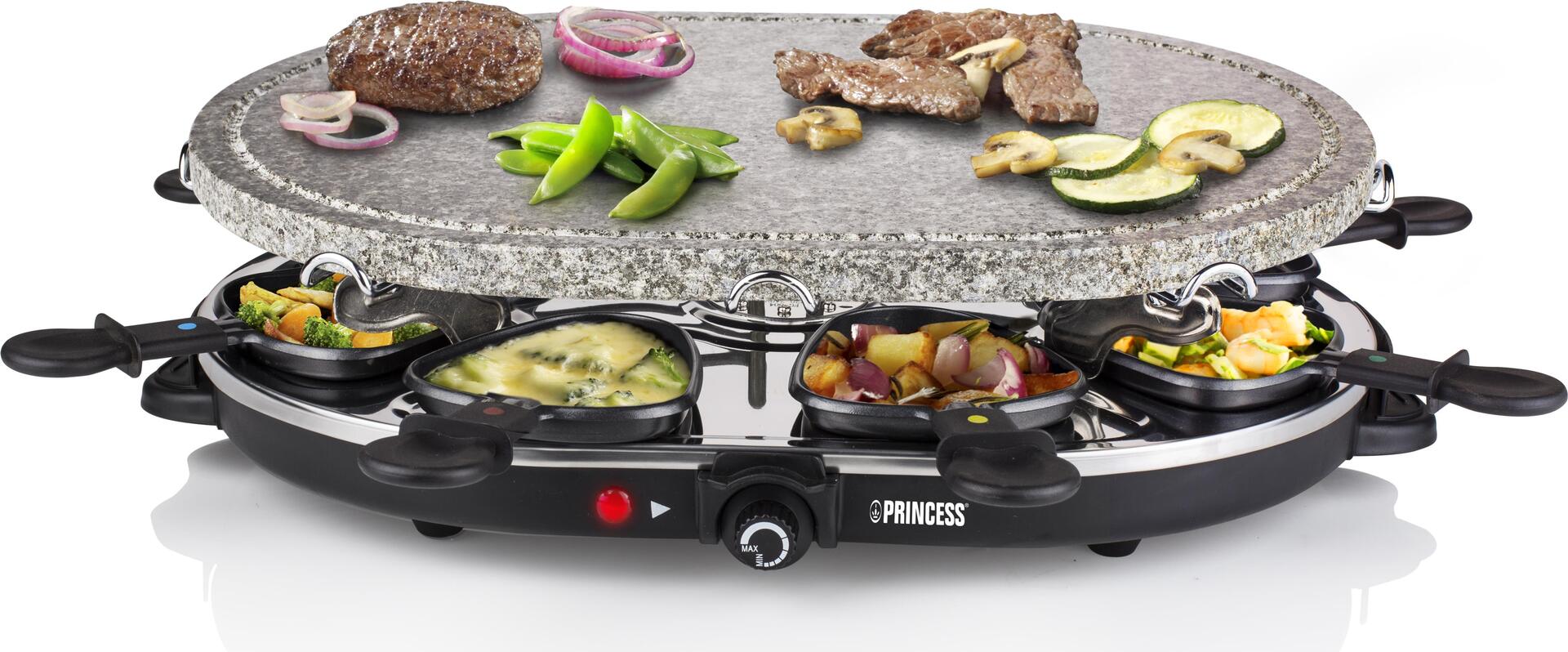 Princess 162720 Raclette 8 Oval Stone Grill Party (162720)