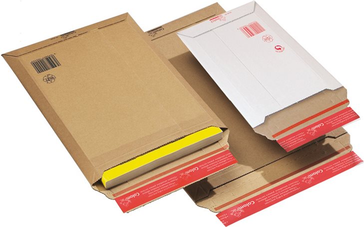 ColomPac Versandtasche, aus brauner Wellpappe Innenmaße: (B)570 x (T)420 x (H)-50 mm - 25 Stück (CP 010.09)