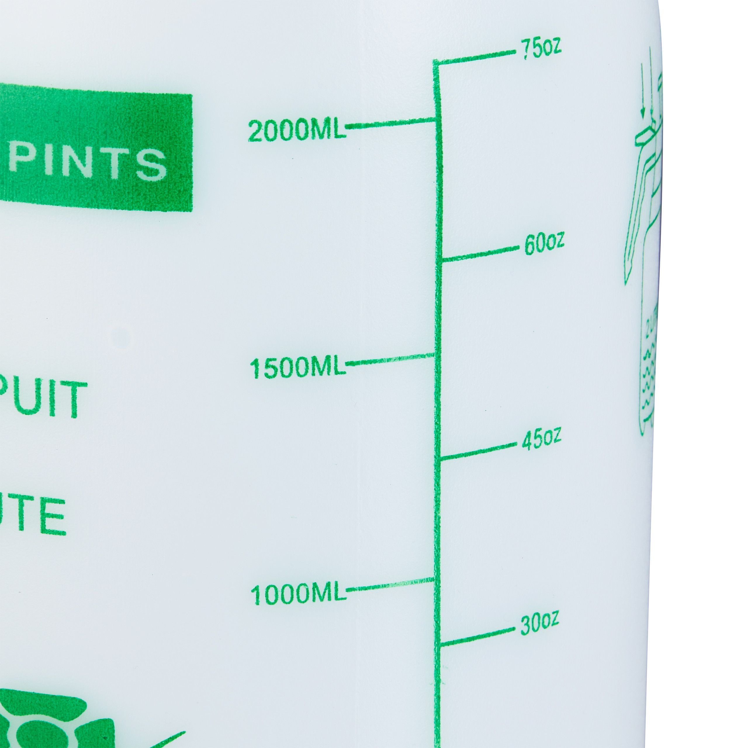 Relaxdays Pumpsprühflasche 2 L Grün/Weiß