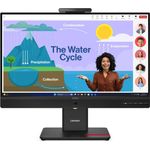 Lenovo ThinkVision T24D-4v 23,8" Full HD IPS-Monitor Webcam Docking USB-C Schwarz 64B7UAT1EU)