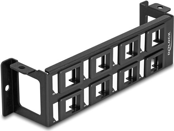 Delock Keystone Halterung 8 Port Panel Aufbau vertikal (86517)