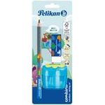 Pelikan Schreiblernbleistift Set Combino BS,Rad.,Ansp.,blau (821605)