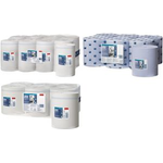 TORK Mehrzweck-Putzrolle, 1-lagig, blau, 320 m Papierwischtücher aus Tissue, unperforiert, ungeprägt, - 1 Stück (128208)