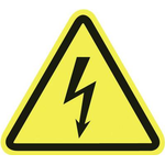 HellermannTyton GmbH Warnschild Warnung v. elt. Spg. WS1-A-150-YE (597-61200)