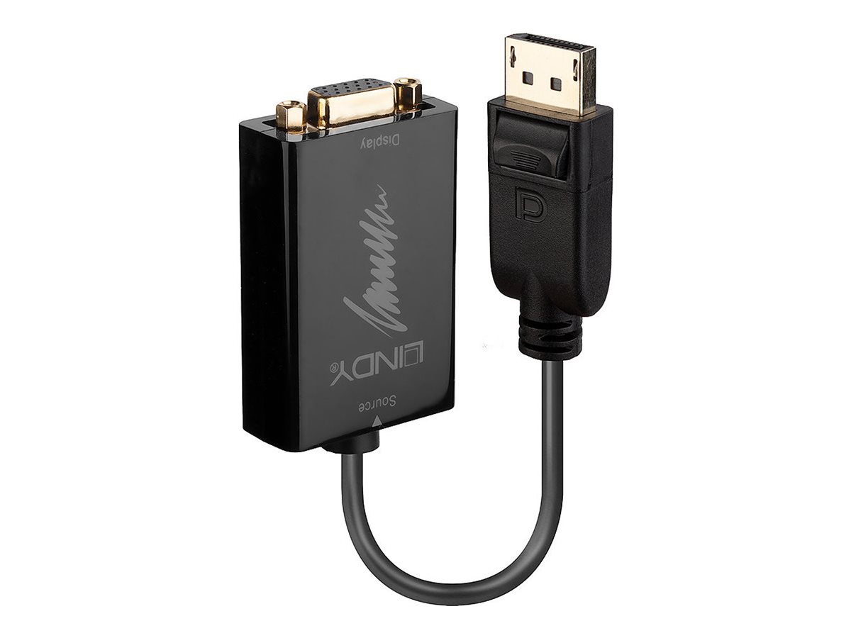 Lindy Aktiver DisplayPort auf VGA Konverter Schwarz