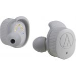 Audio-Technica ATH-SPORT7TW Kopfhörer Kabellos im Ohr Sport Mikro-USB Bluetooth Grau (ATH-SPORT7TWGY)