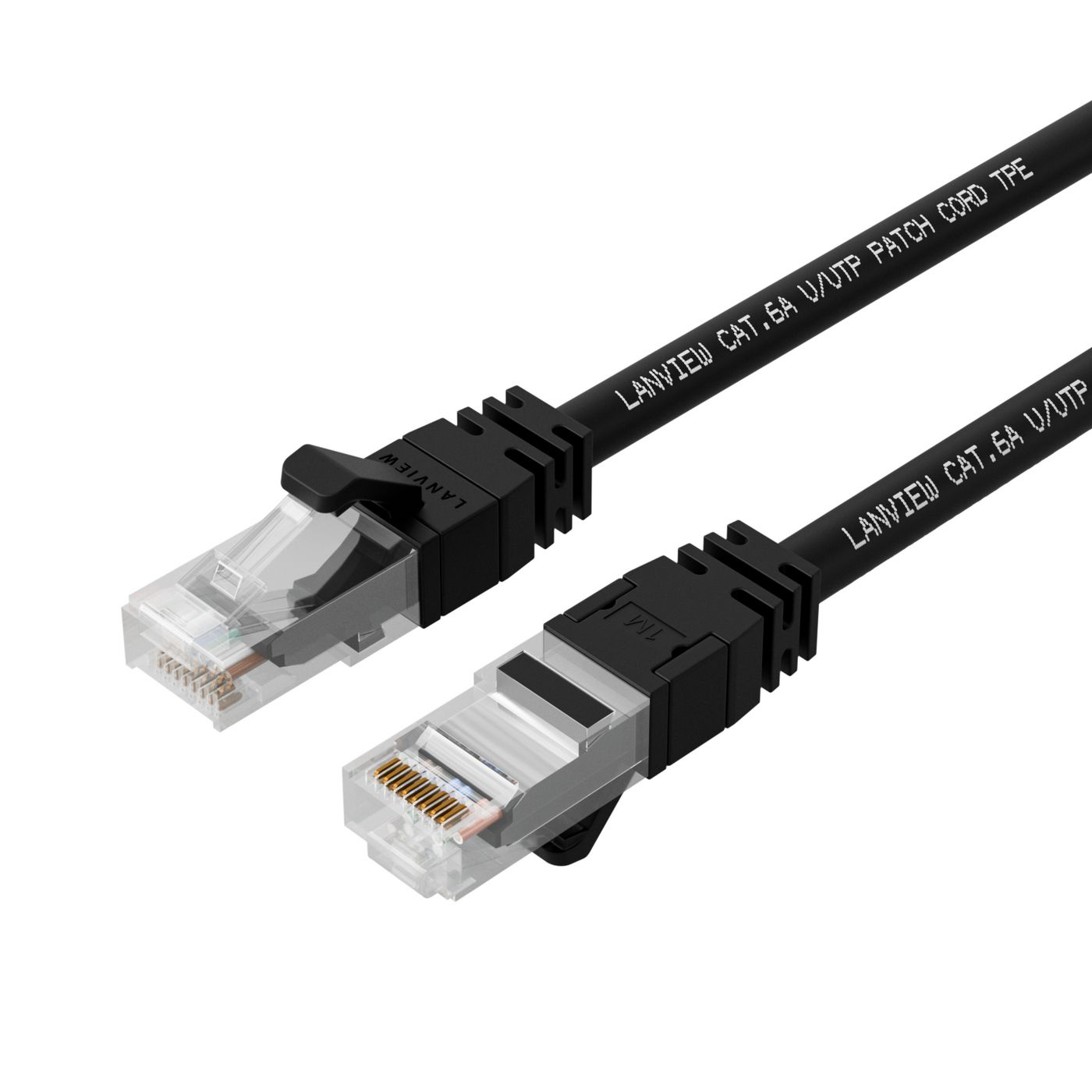 Lanview SmartClick LV-UTP6A30B Netzwerkkabel 30 m CAT 6a Schwarz