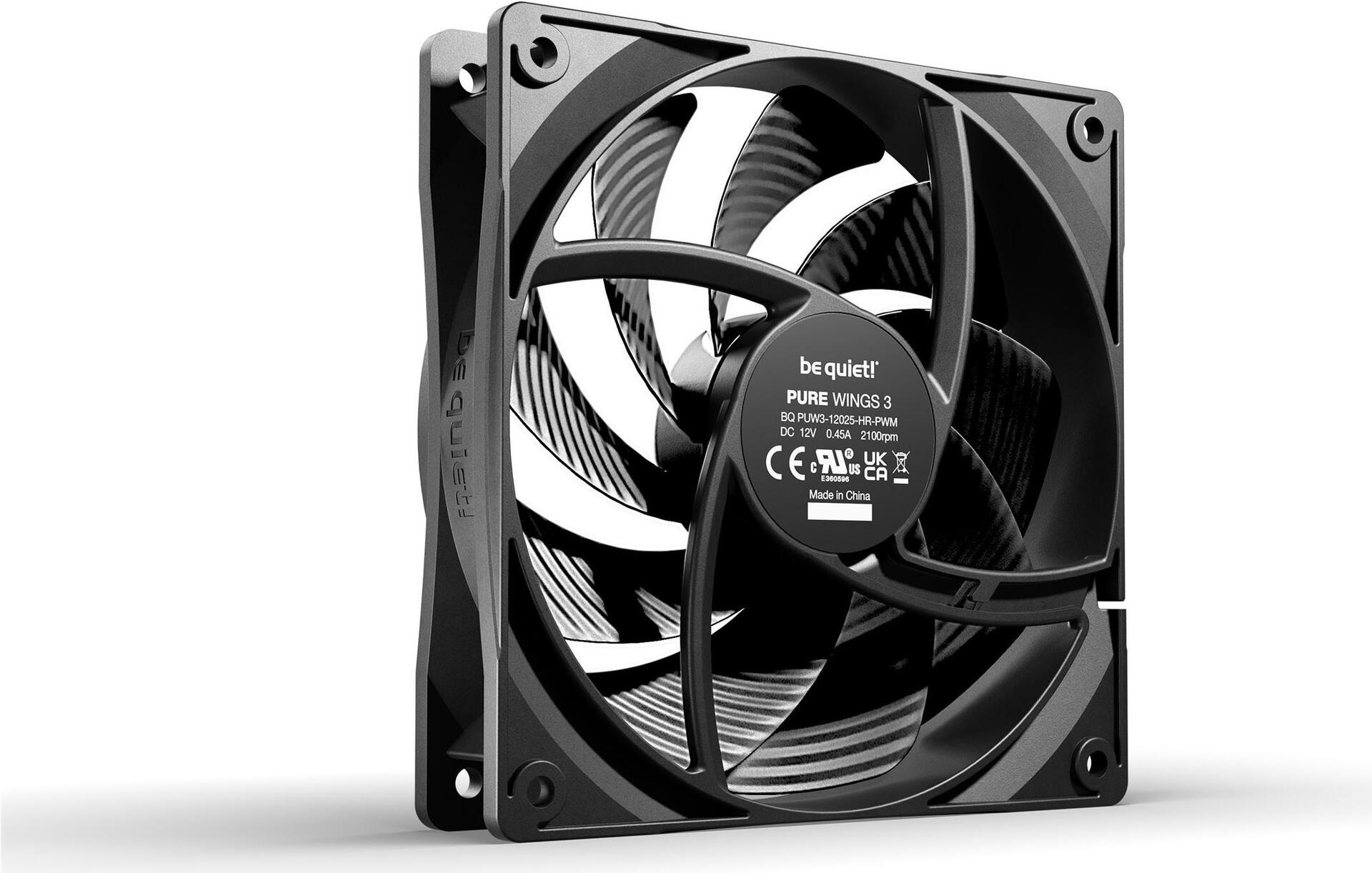be quiet! Pure Wings 3 120 mm PWM High-Speed Schwarz