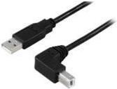 Microconnect USBAB2ANGLE10 USB Kabel 10 m USB A USB B Schwarz (USBAB2ANGLE10)