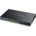 Zyxel 28-Port Smart Managed PoE+ Switch, 24x GbE PoE+ RJ45, 4x 10G SFP+, 375Watt PoE+, Hybrid Mode (Webmanaged und Cloudmanaged nutzbar) (XGS1935-28HP-EU0101F)