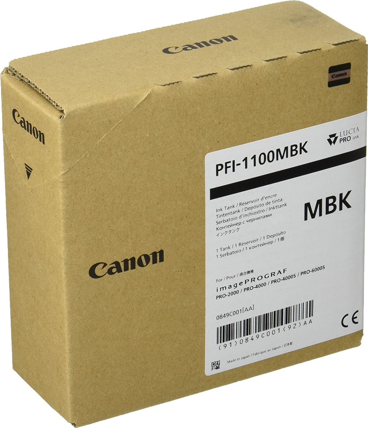 CANON PFI 1100 MBK mattschwarz Tintenbehälter