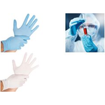 HYGOSTAR Untersuchungs-Handschuh SAFE VIRUS, XL, blau puderfrei, Länge: 240 mm, aus leichtem Nitril, schützt nach - 1 Stück (270002)