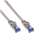 InLine® Patchkabel flach, U/FTP, Cat.6A, grau, 5m (71805)