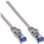 InLine® Patchkabel flach, U/FTP, Cat.6A, grau, 5m (71805)