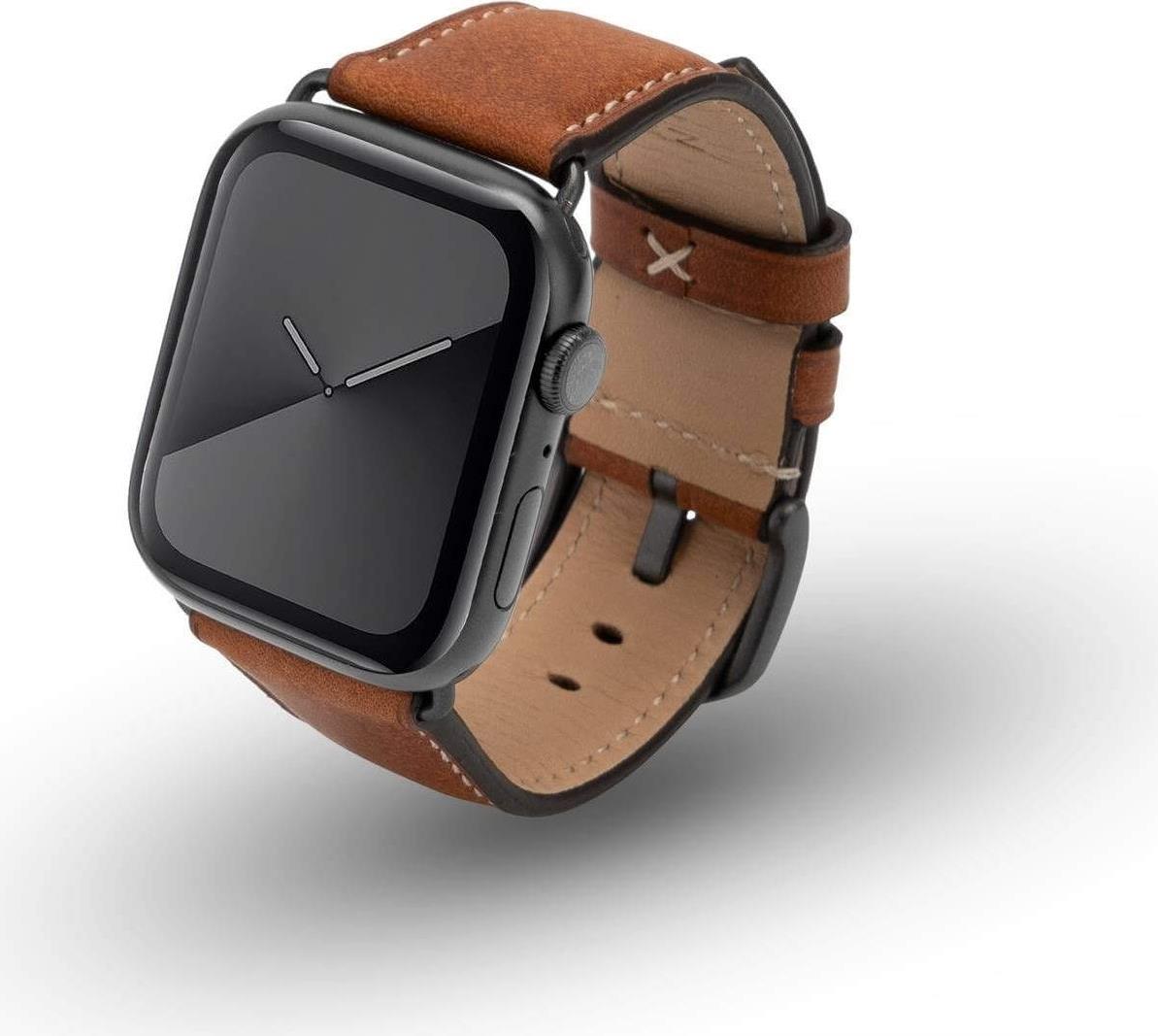JT Berlin Watchband Charlie | Apple Watch Ultra/42/44/45mm | braun - Aluminium space grau | M | 10833 (10833)