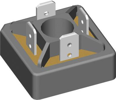 IXYS Brückengleichrichter VBO25-16AO2 Gehäuseart FO-A Nennstrom 38 A U(RRM) 1600 V (VBO25-16AO2)