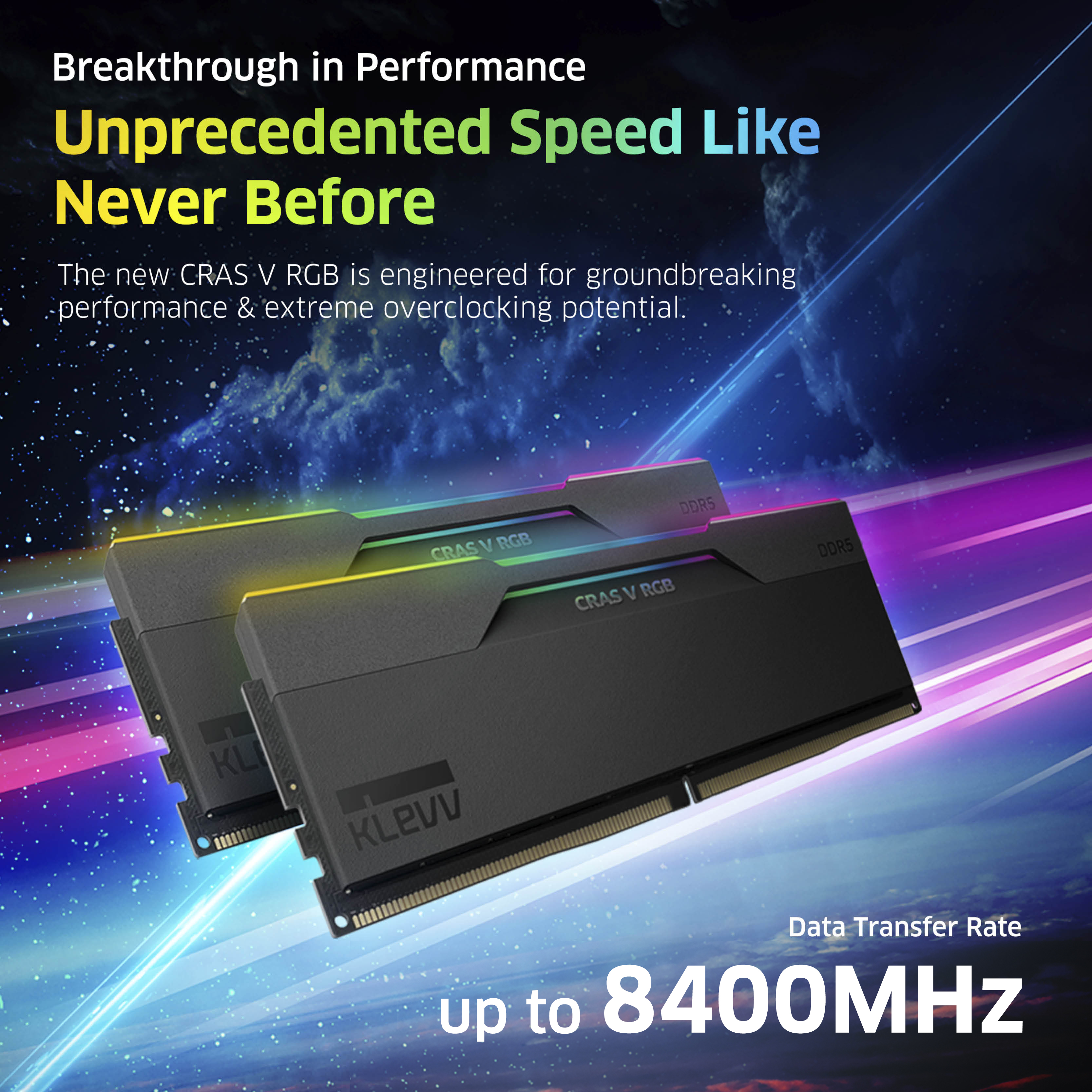 Klevv CRAS V RGB KD5AGUA80-60B280G DDR5 RAM 32 GB (2 x 16 GB) 6000 MHz