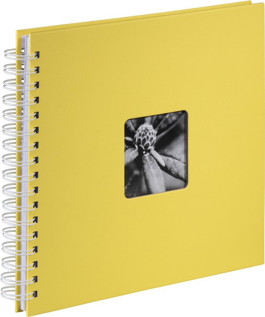 Hama Fine Art Fotoalbum Gelb 100 Blätter 10 x 15 Spiralbindung (00007198)